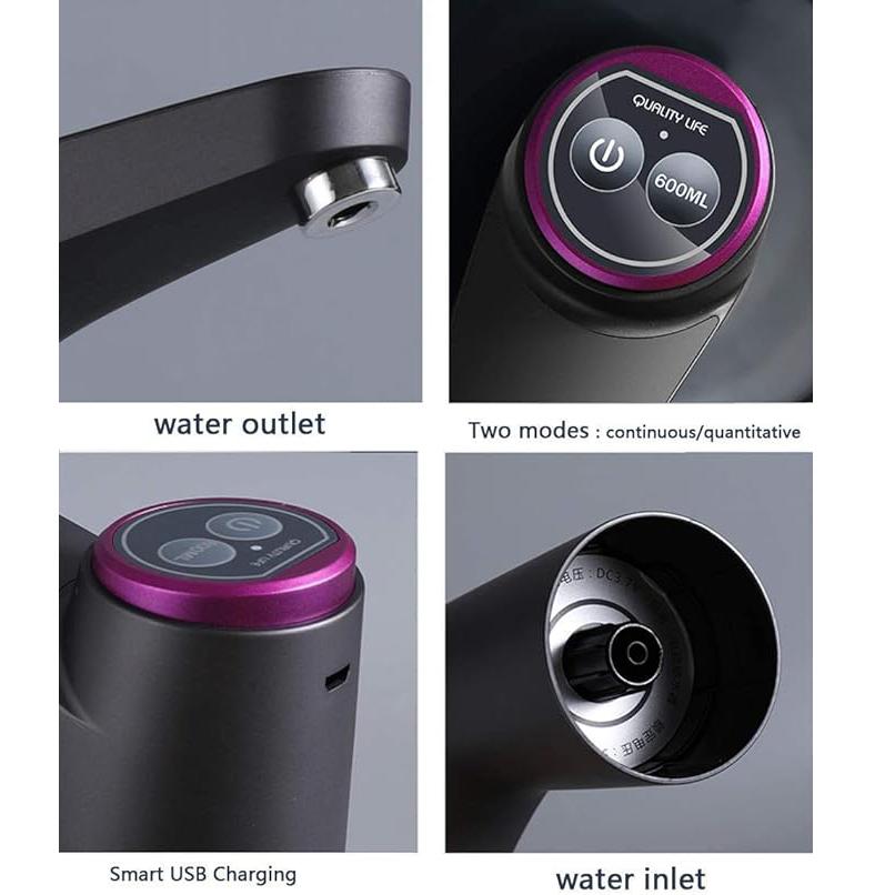 Portable 5-Gallon Automatic Drinking Water Pump With USB Charging Water Dispenser Suitable For Home Office And Outdoor Use