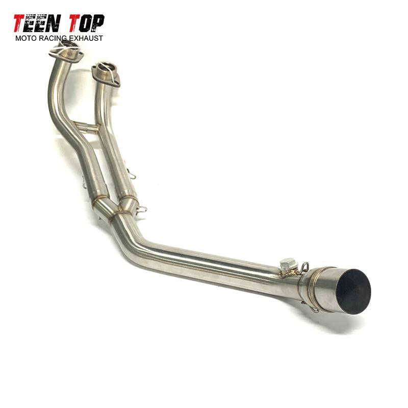 Stainless Steel Motorbike Exhaust Pipe For Yamaha Tmax500 Tmax530 Front Link Pipe Tmax 500 530 Exhaust Header Fit 51mm Muffler