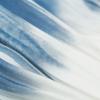 Elegant Blue-White Gradient Pleated Chiffon Maxi Skirt