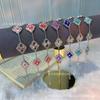 Buccellati Bracelet Four-Leaf Clover Five-Flower Laser Diamond Double-Sided Girls Retro Court