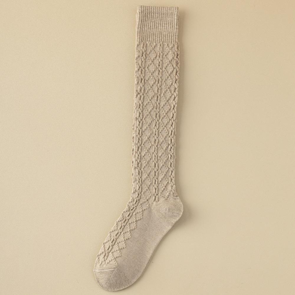 Теплые гольфы до колена однотонные ретро носки в корейском стиле женские чулки для девочек