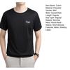 Summer Men T-shirt Mesh Thin Quick-drying Round Neck Short Sleeves O Neck Pure Color Stretchy Sport Daily Wear Top
