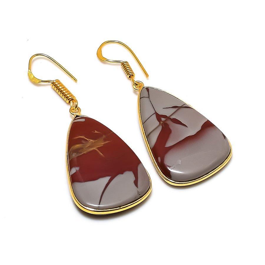 Noreena Jasper Gemstone 925 Solid Sterling Silver Jewelry Earring 1.97" GK-5699
