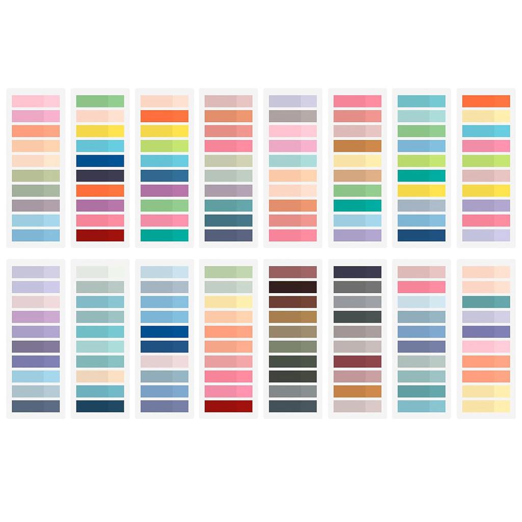 2000-4200Pcs Sticky Index Tabs with Binder Ruler Clear Index Labels Reminders On Planner Notebook Calendar Laptop