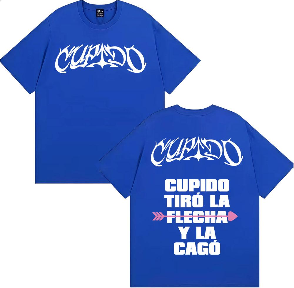 Tini Stoessel Cupido Tiro La Flecha Y La Cago Print T-shirts Women Clothing Hip Hop Retro T Shirt Cotton Loose T-shirt