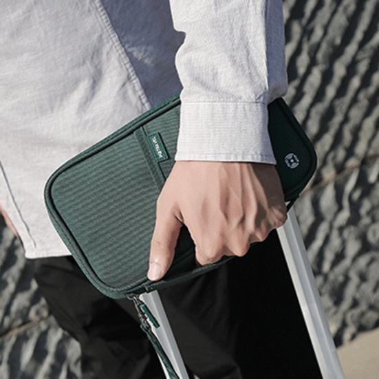 Сумка для паспорта Удобная пылезащитная сумка с несколькими отделениями большой вместимости Дорожный аксессуар