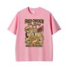 Fried Chicken Poster 1717 Retro Tv Show Food Culture Print T Shirts Unisexs Clothing Fashion Hot Sale Tshirts Summer Tops T Shirt