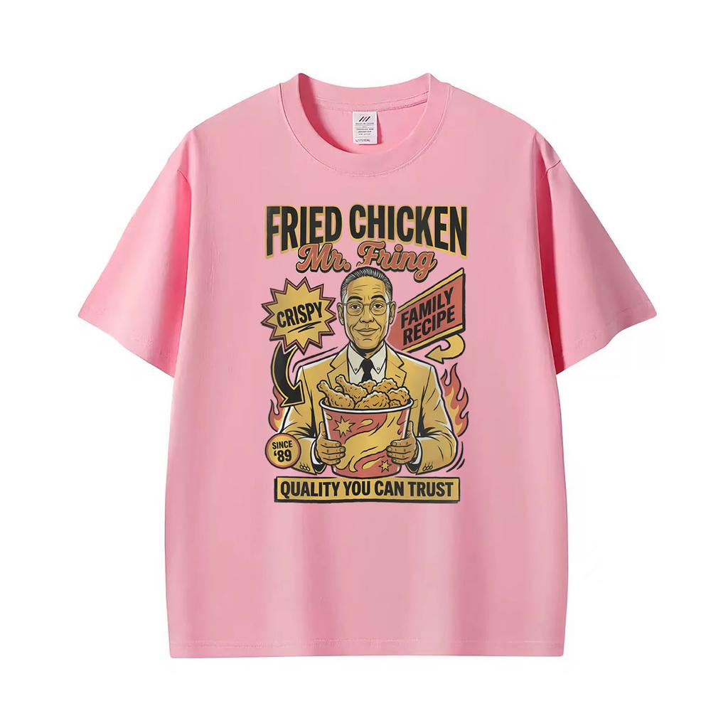 Fried Chicken Poster 1717 Retro Tv Show Food Culture Print T Shirts Unisexs Clothing Fashion Hot Sale Tshirts Summer Tops T Shirt