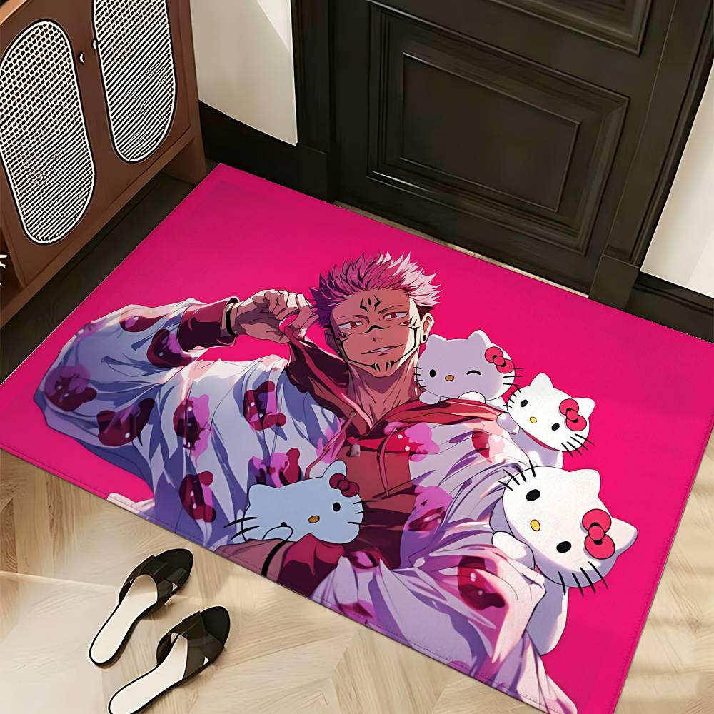 Anime J-Jujutsus-K-Kaisens Carpet Bathroom Anti-slip Mat Door Mat Home Decoration Mat Entrance Door Mat Scratch-resistant Door
