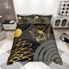 Homewish Эстетичный Минималистичный Комплект Пододеяльников 2 шт./3 шт. Постельное Белье в Стиле Мид-Сенчури Современное Абстрактное Искусство Комплект Покрывал