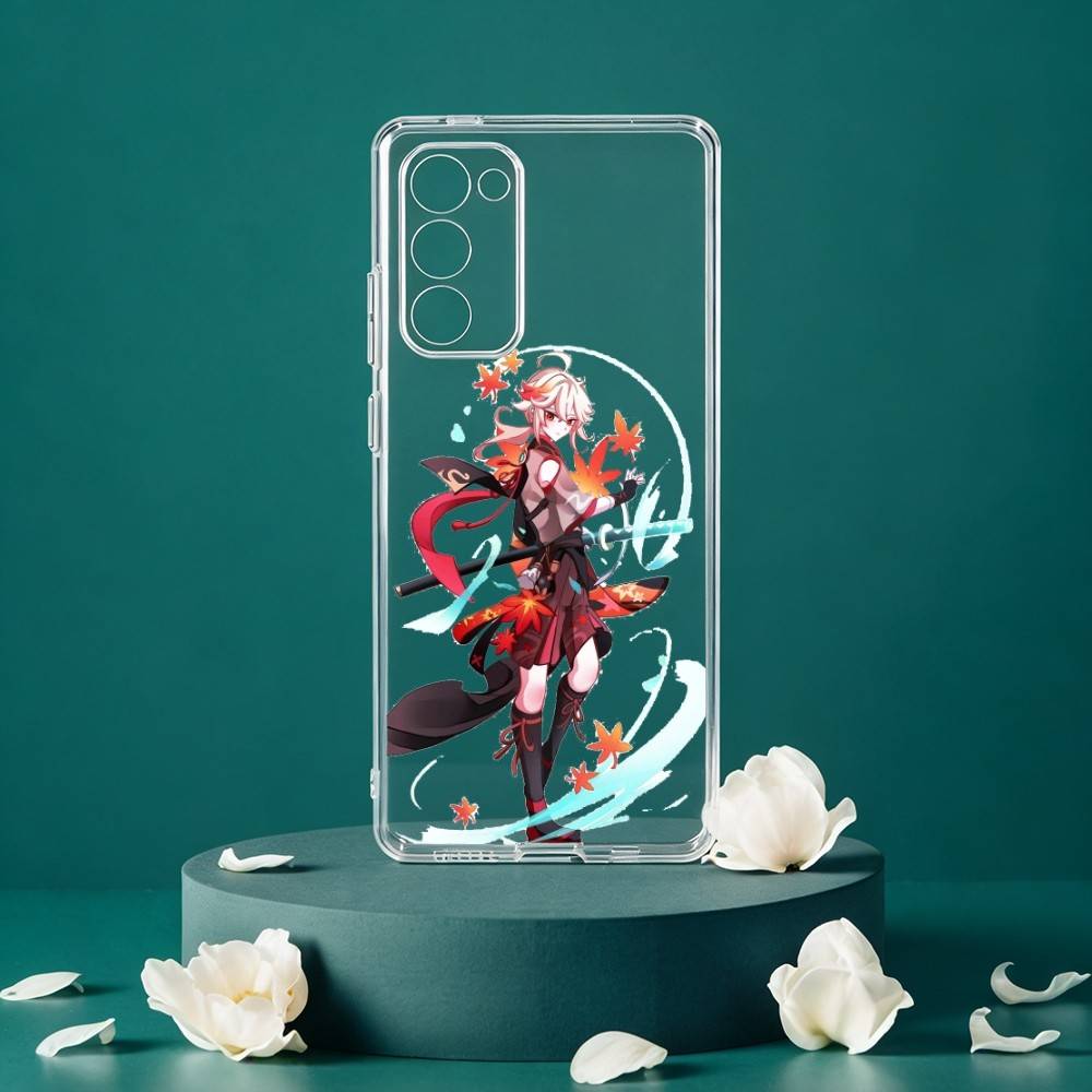 Чехол для телефона Kaedehara Kazuha Genshin для Samsung Galaxy S24 S25 S23 S22 S21 Plus S24 S25 Прозрачный чехол