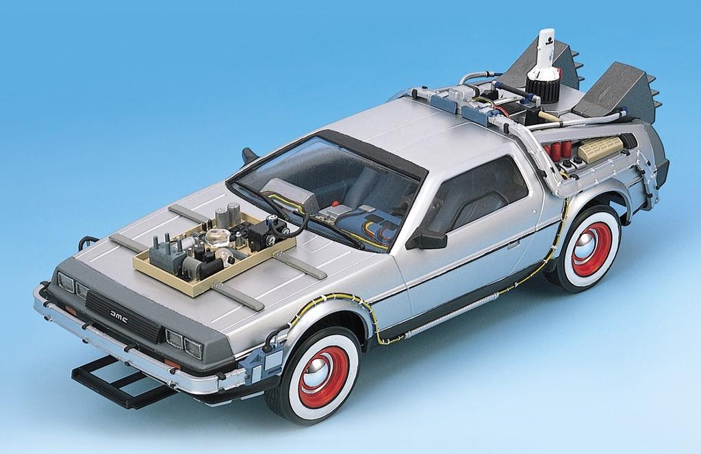 Aoshima Bunka Kyozaisha Movie Mecha Series Back to Future Delorean Часть III Railroad Scale Plastic Model No.10 & 1/24