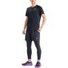 Asics Solid Color Outdoor Casual Round Neck Short Sleeve T-Shirt Men Tops Black 2011C701-001