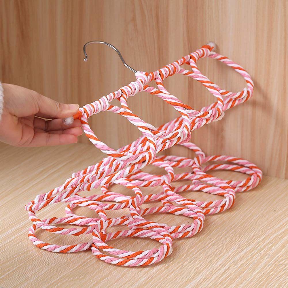 Hanging Folding Save Space Scarves Wardrobe Ties Display Rack Hanger Holder Storage Rack