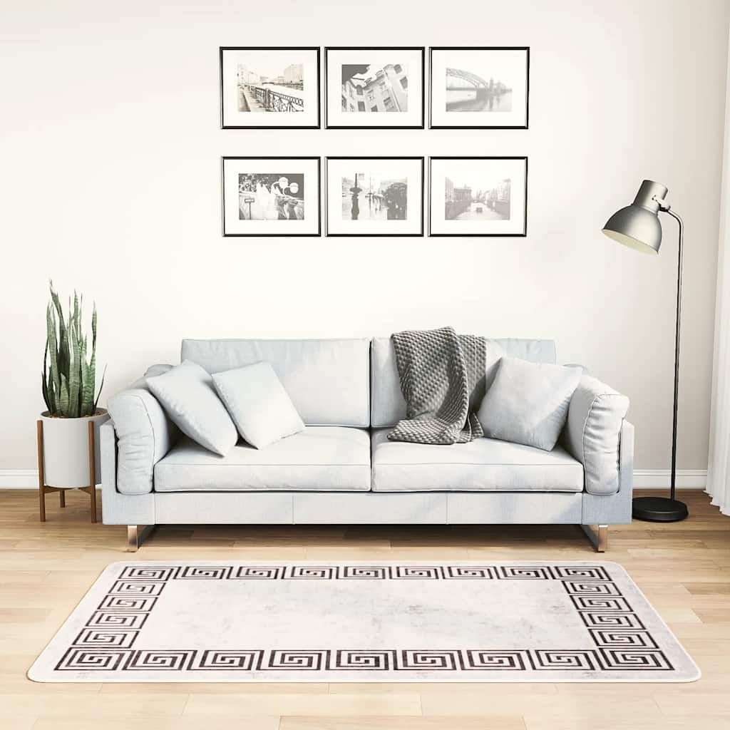 Washable Rug 80 x 150 cm Light Beige