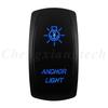 12V 20A Blue Led Car Boat Laser Rocker Switch ON OFF (ON) OFF ON OFF ON (ON) OFF ON (ON) OFF (ON) Waterproof