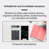 Портативный калькулятор с блокнотом 12-значный дисплей Большой дисплей Интеллектуальный настольный калькулятор с питанием от аккумуляторной батареи
