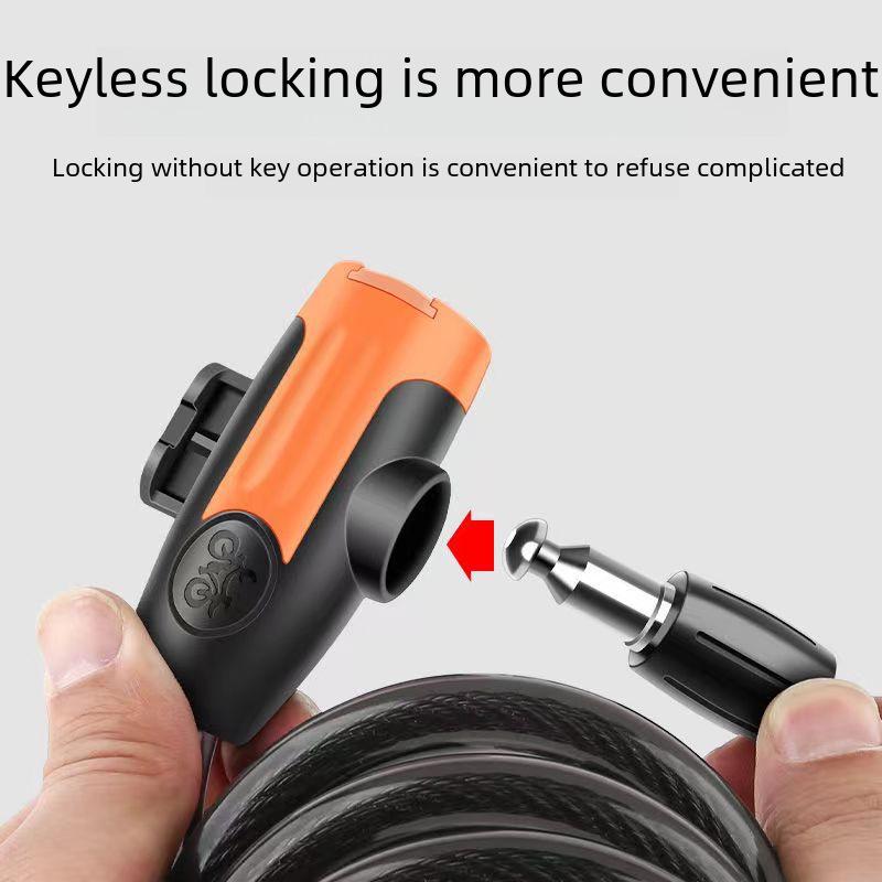 Противоугонный портативный тросовый замок для велосипедов и электровелосипедов