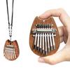 Kalimba Thumb Piano 8 Keys High Quality Wood Mini Finger Piano Finger Percussion Instrument Finger Music Box Beginner Set for Children Adults