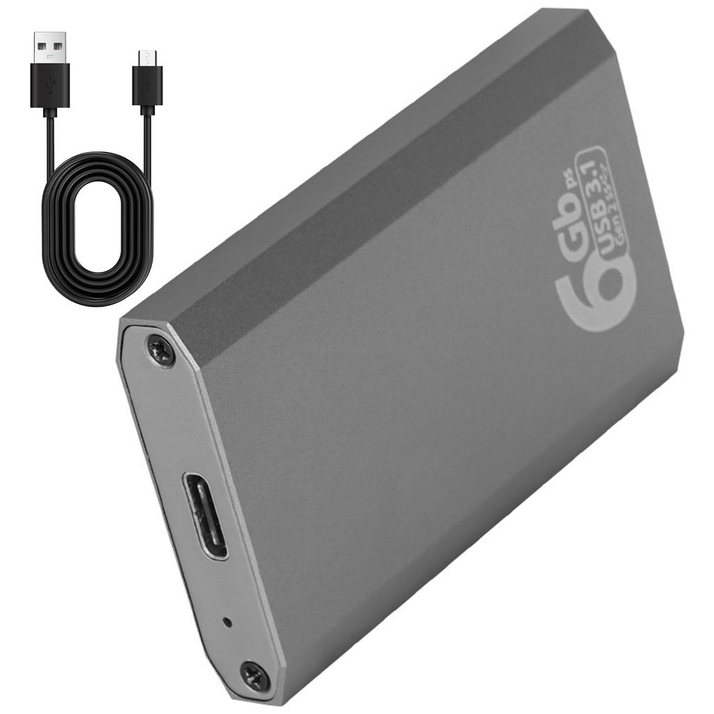 Термостойкий алюминиевый корпус mSATA USB C 3.1 внешний корпус с механизмом мгновенной установки