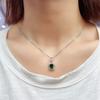 Bella Box Square Shape Gorgeous Elegant Pendant Necklace For Women Charm Wedding Engagement Clavicle Chain Female Gifts
