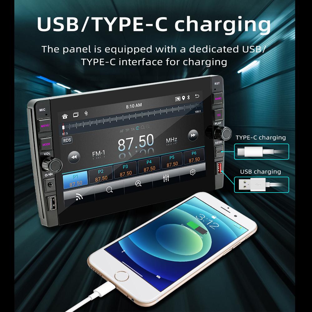 8 Inch For Lada Priora I 2013-2018 2 Din Car Radio Multimedia Video Player Android GPS Navigation Audio Carplay 2+32GB