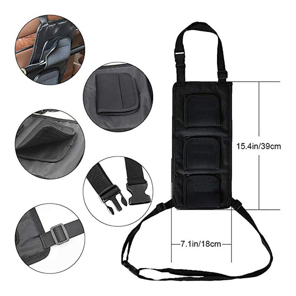 2pcs Car Fishing Rod Holders Oxford Cloth Multifunctional Hanging Fishing Pole Storage Rack For Suv Truck Van