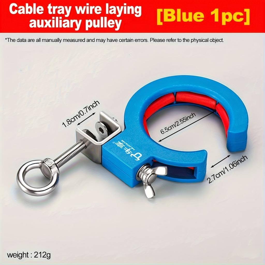 Вспомогательный шкив для отдачи кабеля 65 мм | Экономия времени и трудозатрат, Сверхпрочная металлическая конструкция с толстым дном