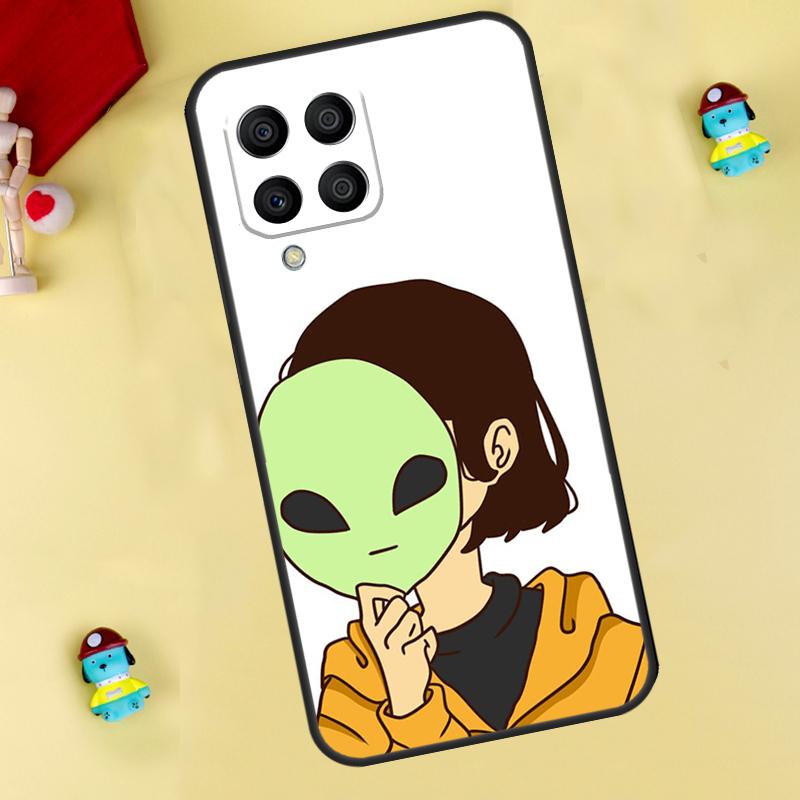 Alien Kawaii Art Case For Samsung Galaxy M13 M33 M53 M14 M12 M15 M06 M16 M36 M56 M31 M32 M52 M35 M55 M34 M54