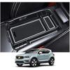CDEFG Лоток для хранения на приборной панели Подходит для 2019 2020 2021 2022 2023 Volvo XC40 Аксессуары для дизайна интерьера ABS Черный материал Вставка подлокотника Assist