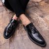 Men's Shoes Leather Fashion Men Loafers Shoes Summer Breathable Vintage Tassel Men Slip On Outdoor Shoes Mocassins Homme L5