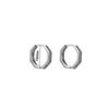 Fashion Personality Creative Silver Fashion Jewelry Man Earrings Korean Style Ear Hoops Letter