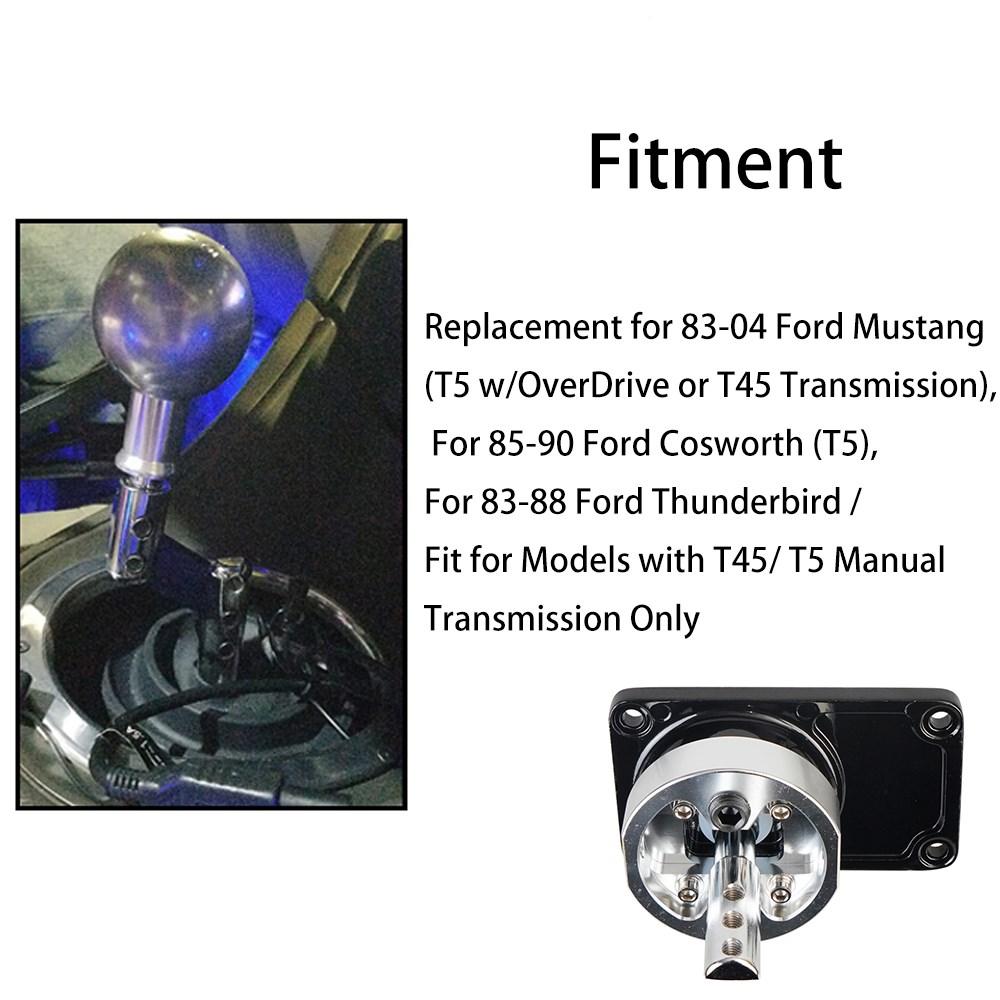Алюминиевый прочный гоночный короткоходный квикшифтер для 83-04 Ford Mustangs Thunderbird Turbo Cosworth с трансмиссиями T45 T5