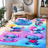 Stitch Stars Fantasy Artwork Disney Cartoon Theme Anti-Slip Rug - Polyester, Home Decor, Suitable for Bedrooms, Living Rooms, Doorways, and Studios