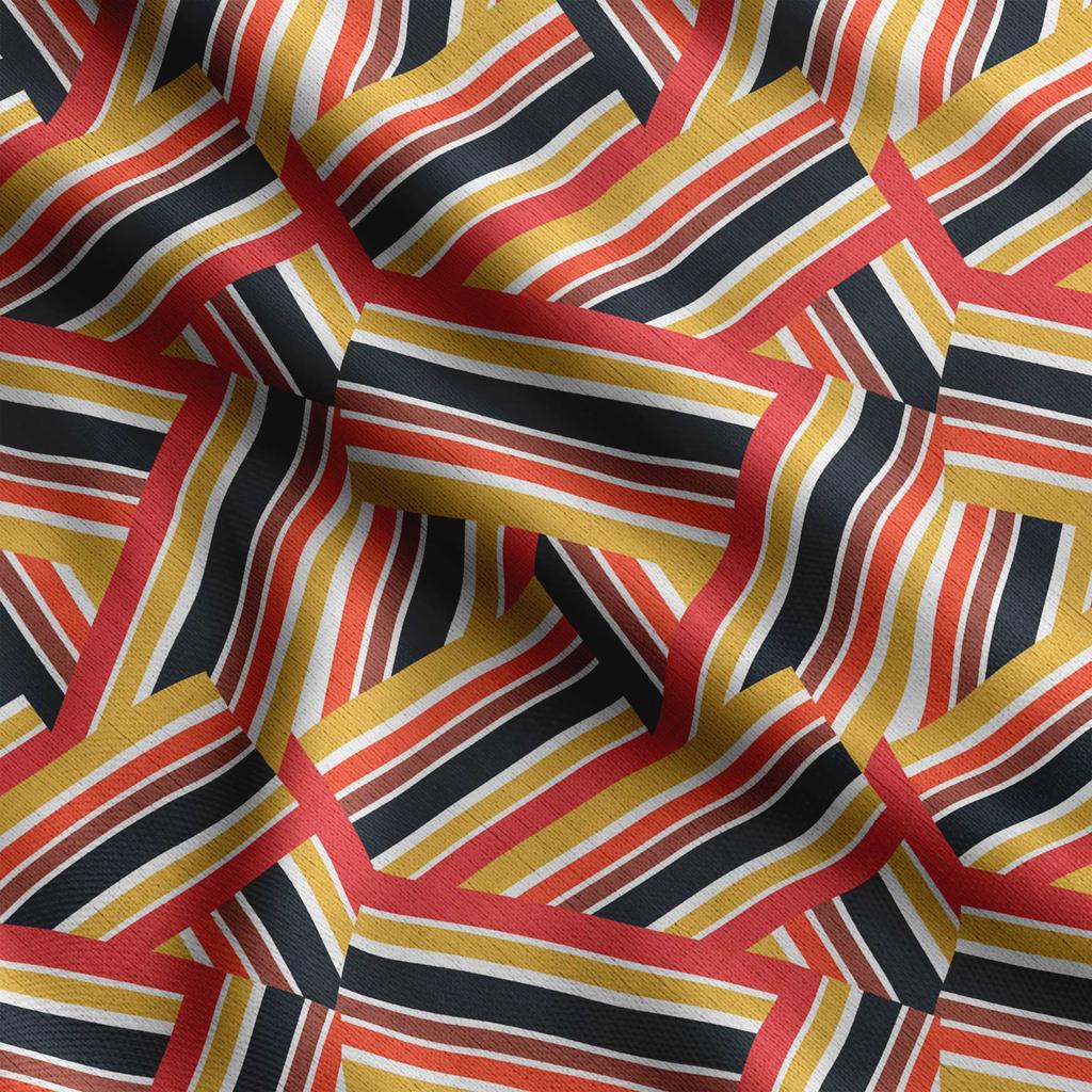 Soimoi Geometric Print,  Cotton Cambric, Quilting Fabric Sold by The Yard 42 Inch Wide, Medium Weight Cotton Fabric,