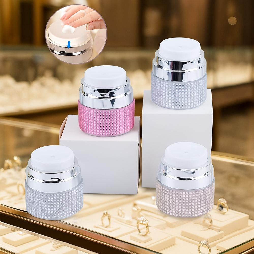 15ml Cosmetic Cream Bottle Vacuum Pump Face Cream Dispenser Portable Cream Lotion Jar Travel
