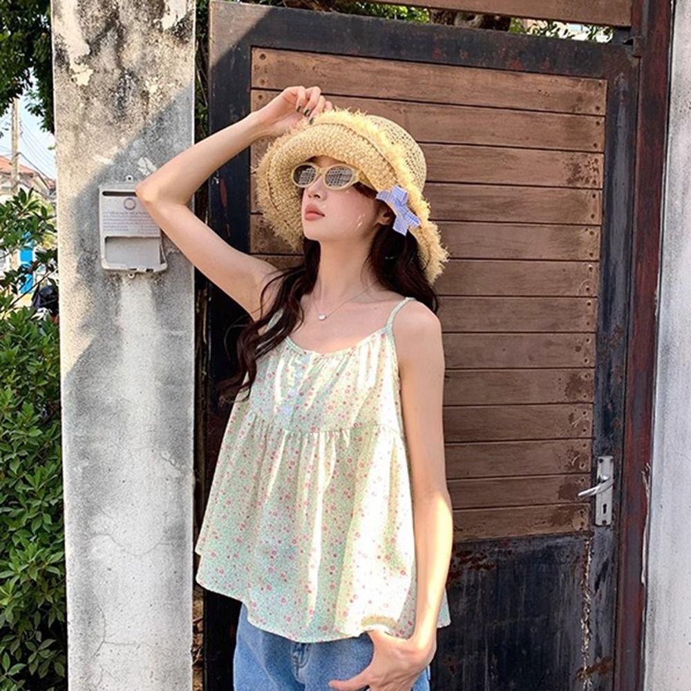 Sweet Woman's Straw Hat Elegant Lace Brim Sunshade Cap Vacation Big Bowknot Sun Hat  Girls