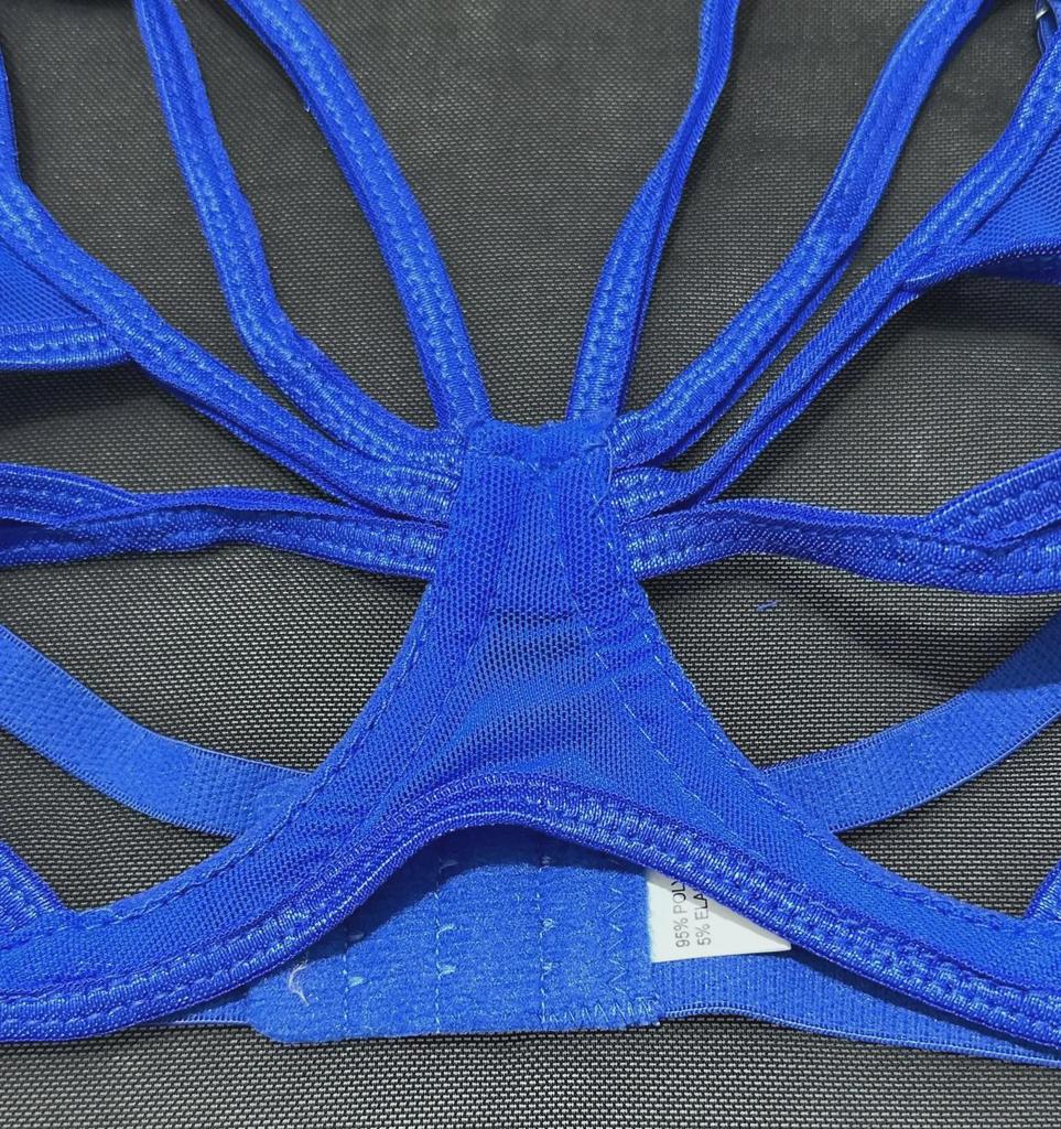 Популярное европейское и американское эротическое белье: Сексуальный сетчатый бюстгальтер, облегающий, на косточках, комплект из 4 предметов