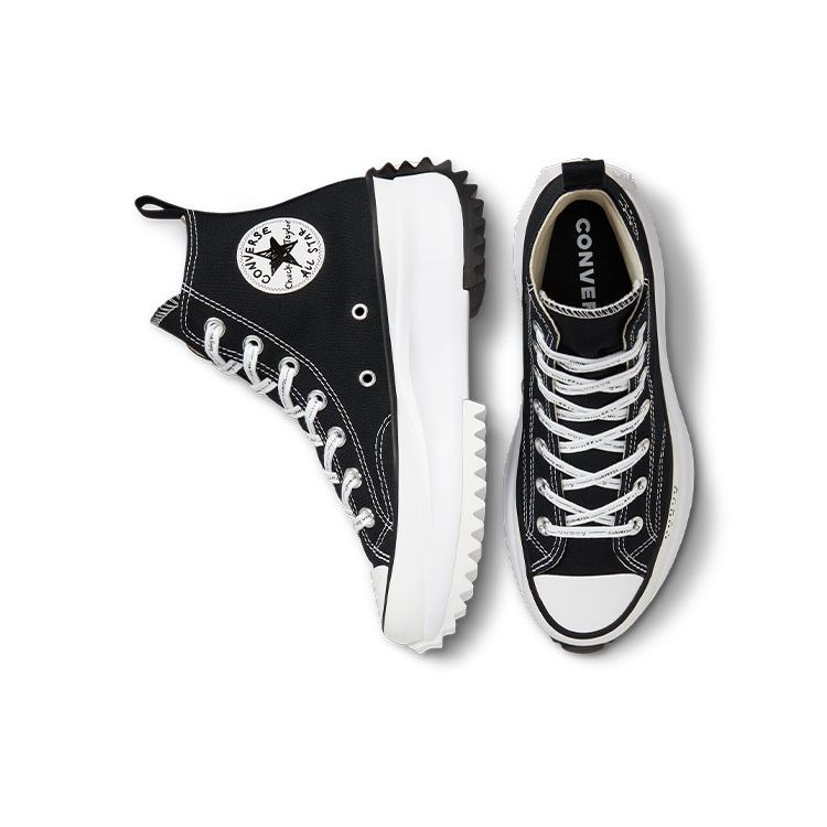 Converse Кроссовки унисекс Run Star Hike High Holiday черно-белые A03753C