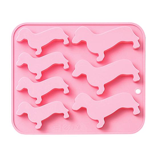 Силиконовая форма для льда в форме таксы, форма для шоколадных конфет, для печенья, для мастики
