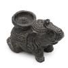 Incense and Candle Holder Elephant Black Antique