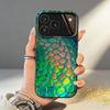 Чехол для телефона с узором под змеиную кожу для iPhone 17, 16, 15, 14, 13, 12, 11 Pro, MAX, Белый, Матовый, Ударопрочный