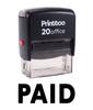 Printtoo Custom Stamp PAID Self Inking Rubber Stamp Office Stationary-Black