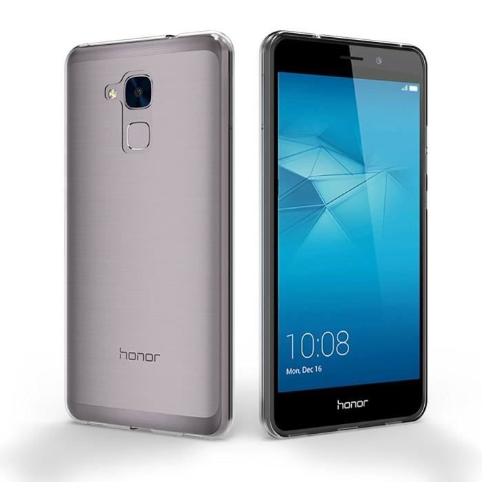 Чехол - Phonillico® - HUAWEI HONOR 5C - Прозрачный гелевый ТПУ - Гибкий - Ультратонкий