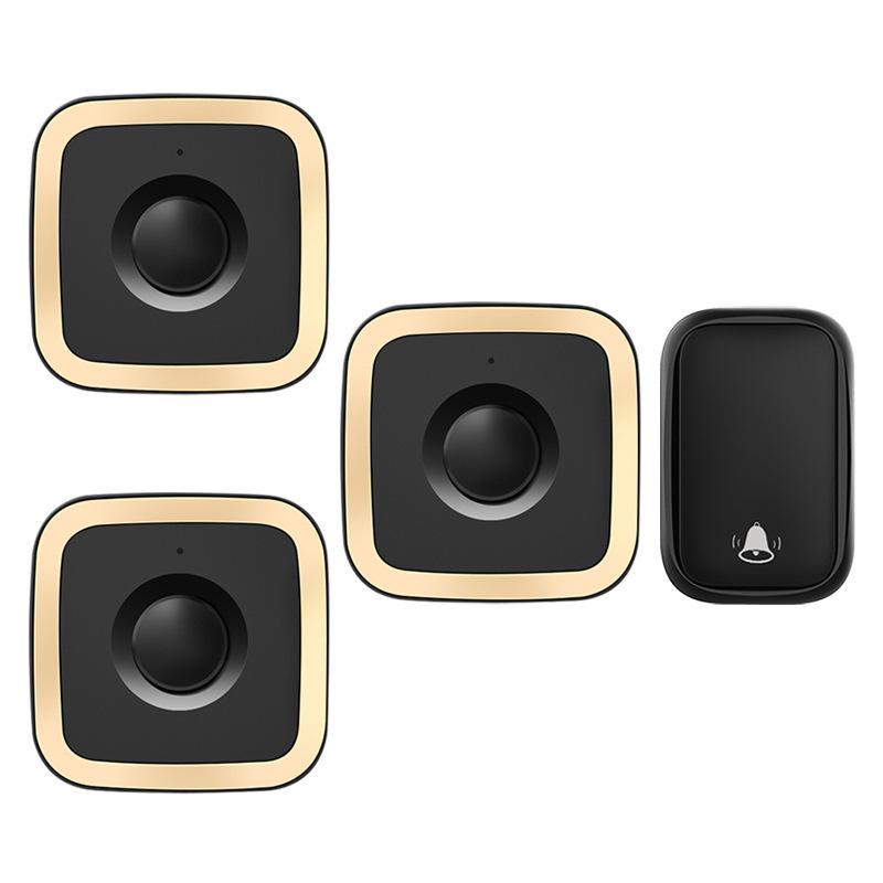 Self-Powered Wireless Doorbell, Long-Range Remote, Waterproof Call Bell for Home & Elderly