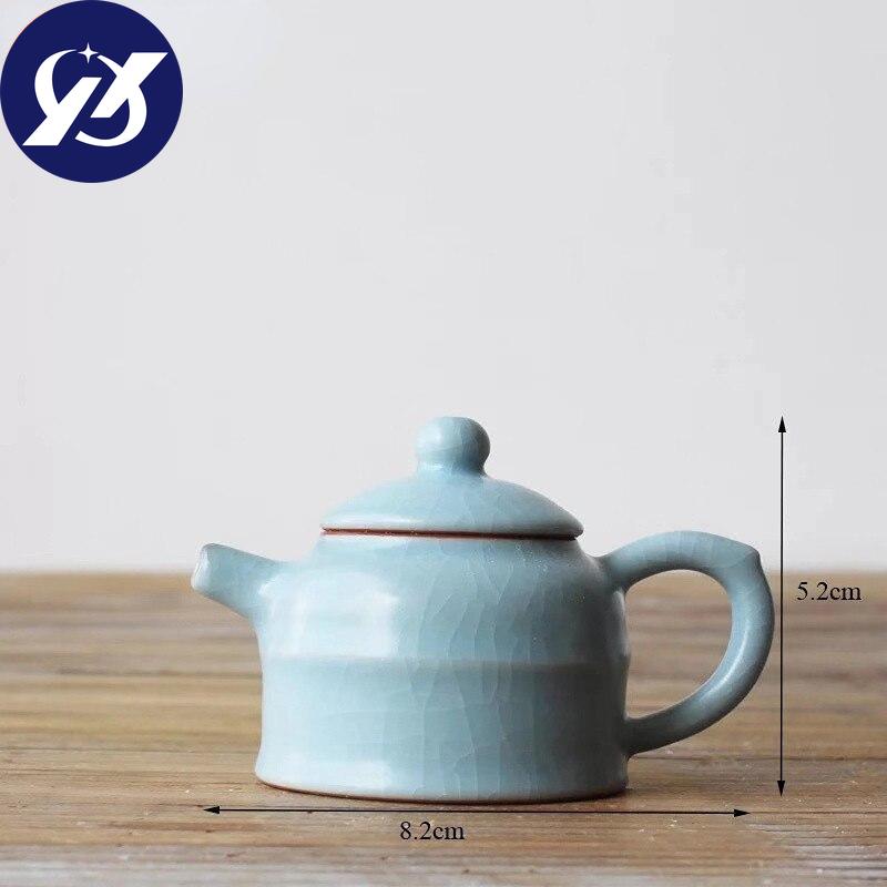 Mini Kiln Porcelain Teapot Ceramic Fingertip Tea Pot Small Tea Pet Teahouse Ornaments Kitchen Kettle