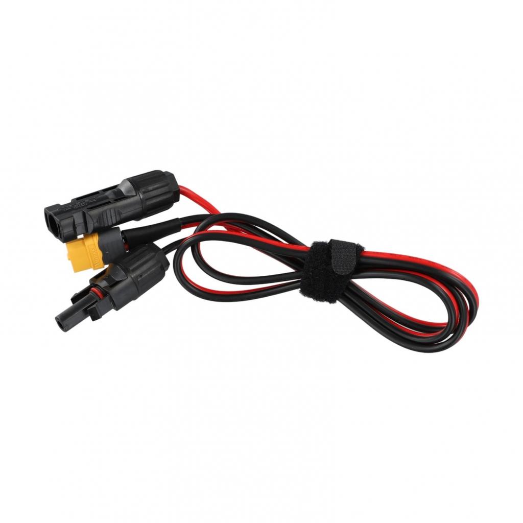 Кабель от солнечных панелей к разъему для портативного питания и зарядки