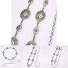 Metallic Ladies Waist Chain With Artistic Engraving For Casual Office Wear