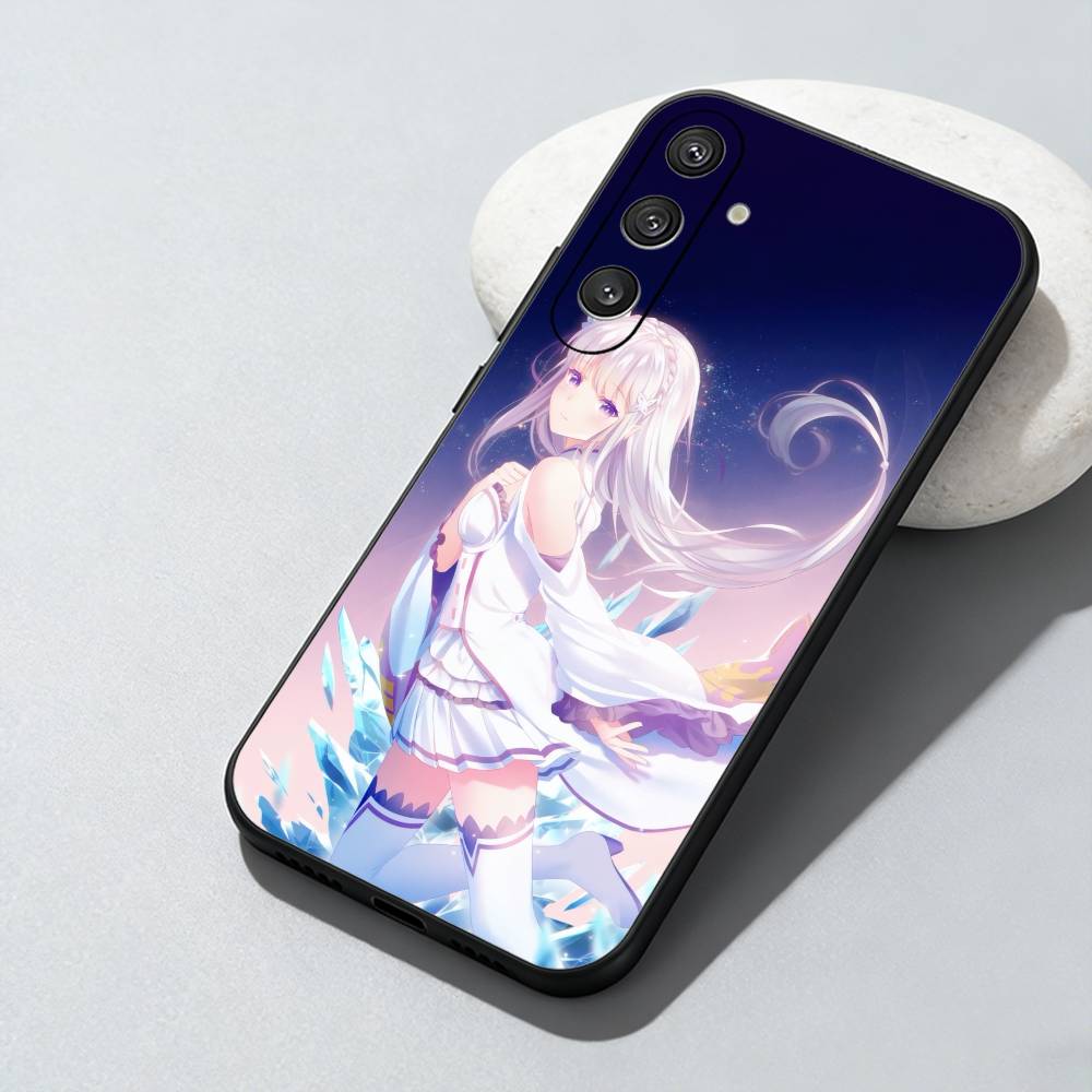 Чехол для телефона E-EmiliaS Anime Re-Z-Zero для Samsung Galaxy A73, A72, A71, A70, A52, A51 Другие Мягкий Черный Чехол
