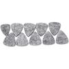 10Pcs Wool Felt Guitar Picks Ukulele Picks, 3mm Thin Red Plectrums with Solid Leather for Ukelele Bass Guitar (Gray)